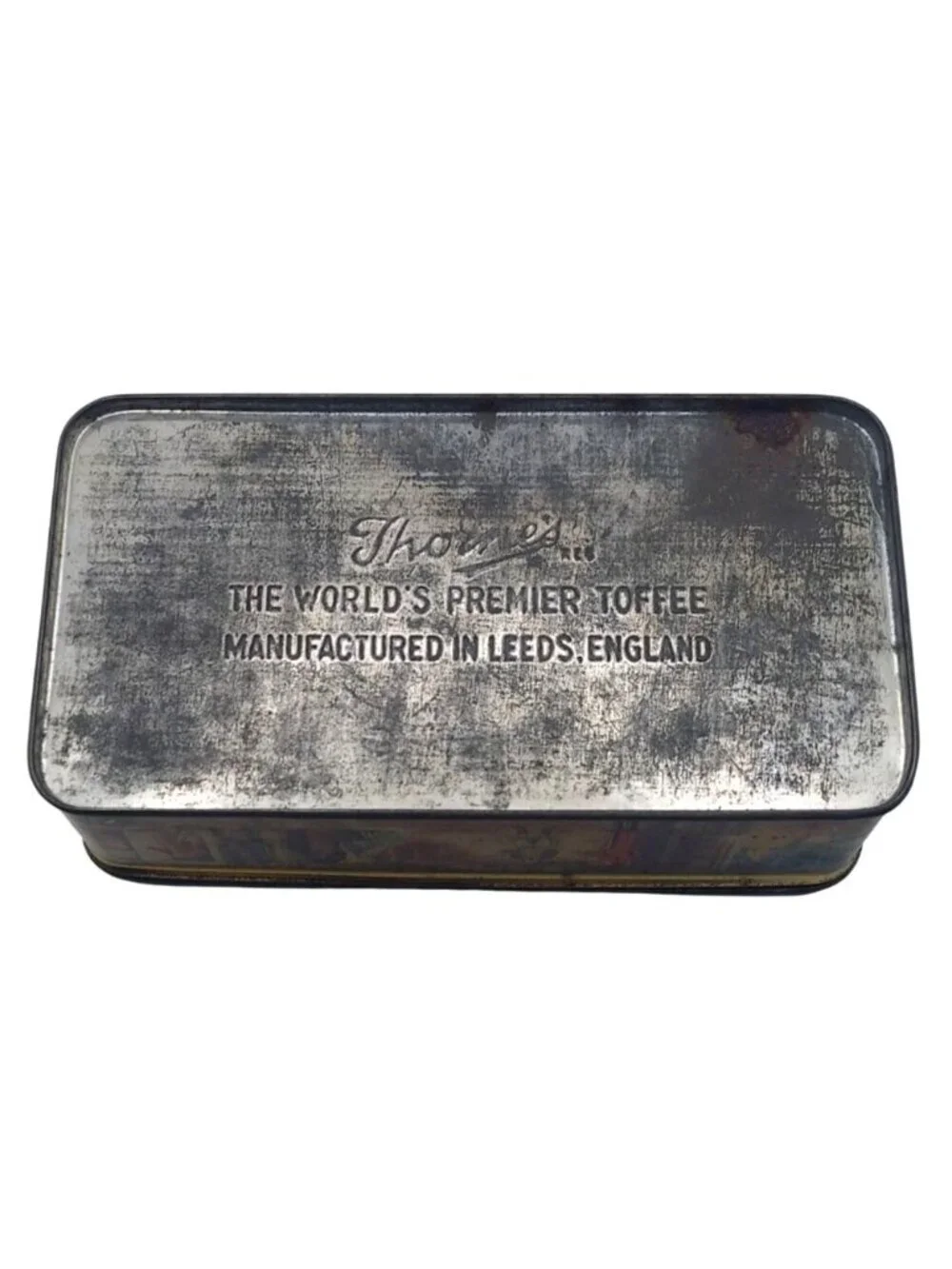 Advertising Tin Thornes Toffee Dickensian Memories England Collectible Vintage